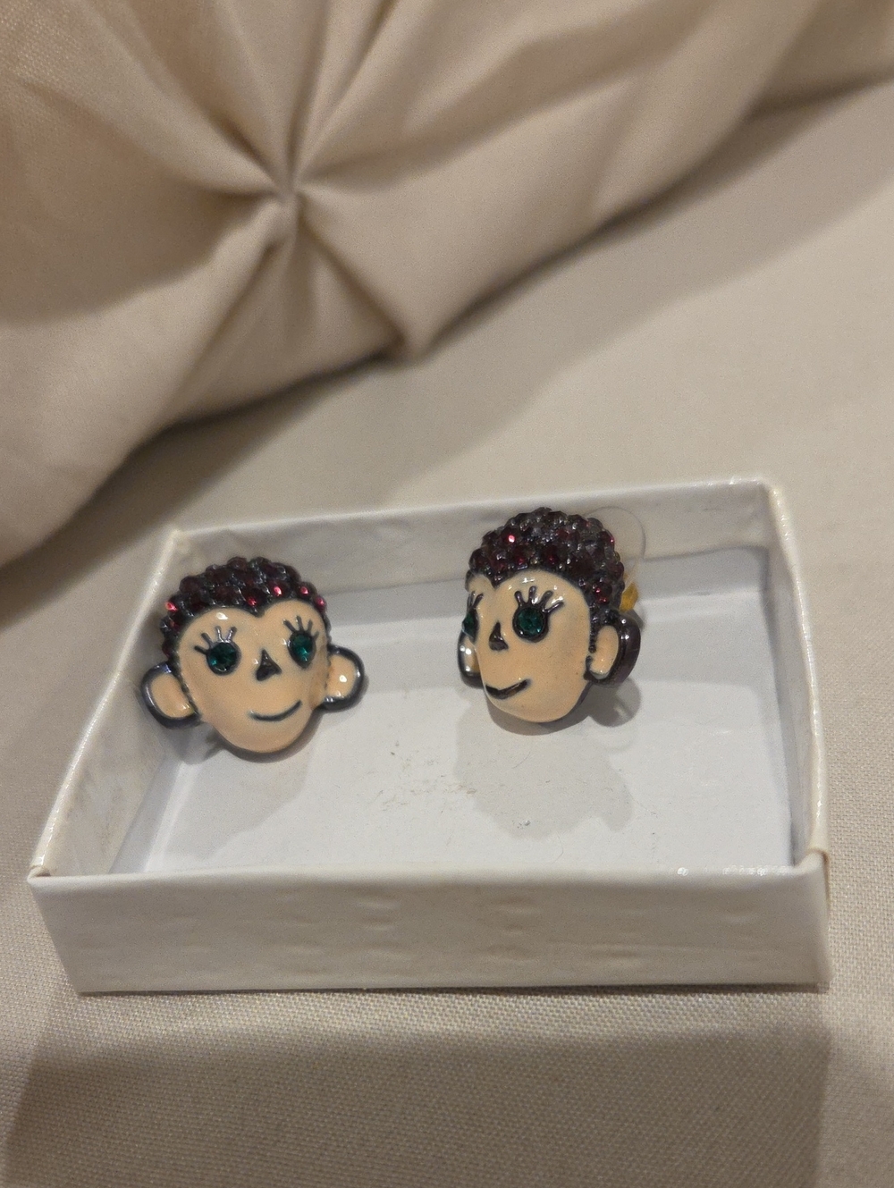 Betsey Johnson Monkey Earrings